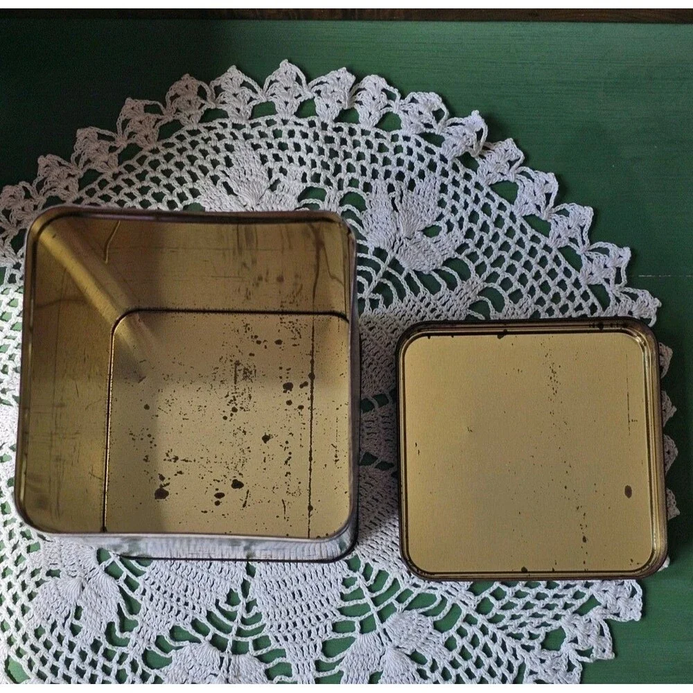 Vintage Style Cadbury Chocolate Tin Pretty Pictures On All Sides Advertising